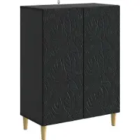 vidaXL Dressoir Zwart 66 x 34,5 x 90 cm Bewerkt hout