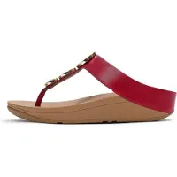 FitFlop Halo bead-circle metallic toe-post sandals