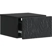 vidaXL Wandgemonteerde Zijtafel Zwart 34,5 x 33 x 20 cm Bewerkt hout