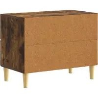 vidaXL Nachtkastje Gerookt eiken 62 x 34,5 x 48 cm Bewerkt hout