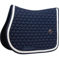 Kentucky Horsewear Horsewear - Zadeldoek met gevlochten koord - Zadeldekje - Jumping - marine