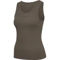 Hummel Prima Rib Sleeveless T-shirt Bruin L Vrouw