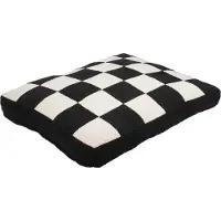 Laroy Cozy Block hondenkussen zwart/wit S