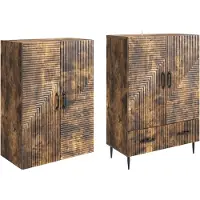 vidaXL Kastenset 2 st Bewerkt hout