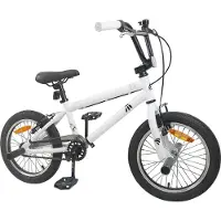 vidaXL BMX Fiets 20 Inch voor kinderen ouder dan 9 jaar Wit