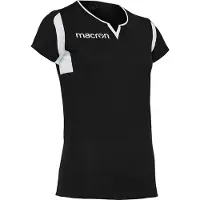 MACRON Sportshirt meisjes, Fluorine, kleur zwart/wit, maat 3XS (128-134)