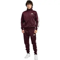 Lonsdale Trainingspak 'Pember' ecru / donkerrood