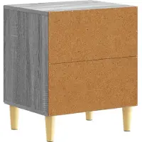 vidaXL Nachtkastje Grijs Sonoma 43 x 34,5 x 50 cm Bewerkt hout