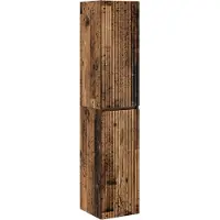 vidaXL Wandmeubel voor de badkamer, gerecycled hout, 33 x 34,5 x 160 cm