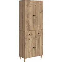 vidaXL Kast Set 2 st Bewerkt hout