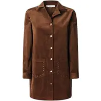 Pepe Jeans Dames Noelia bruine jurk (XS), Casual, Katoen, Lange mouwen PL9537694