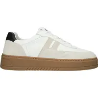 Blackstone Sneakers laag 'Garnet Koda' beige / zwart / wit