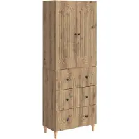 vidaXL Kast Set 2 st Bewerkt hout