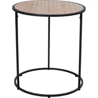 House Nordic | Bijzettafel Bergamo hout naturel 40x40x45 cm bijzettafels | NADUVI