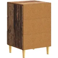 vidaXL Nachtkastje Oud hout 43 x 39,5 x 66,5 cm Bewerkt hout