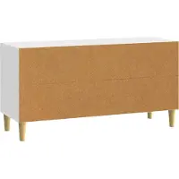 vidaXL TV Kast 99 x 34,5 x 50 cm Hoogglans Wit Bewerkt hout