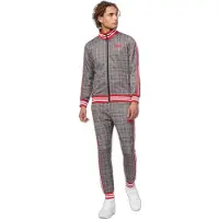 Lonsdale Trainingspak grenadine / zwart / wit