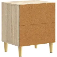 vidaXL Nachtkastje Sonoma Eiken 43 x 34,5 x 50 cm Bewerkt hout
