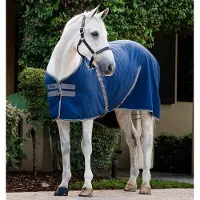 Horseware Stable Sheet 0 gr Navy/Grey &Silver - 6.9 - Regendeken | Staldekens paard