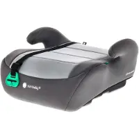Sun baby LittleNest - Zitverhoger met ISOFIX - 125–150 cm, montage-indicator, armsteunen, brede, ergonomische zitting, montage in rijrichting - Stoelverhoger - Zitverhoger - Autozitje - Grijs