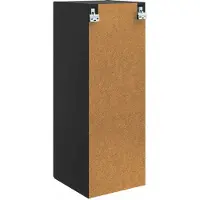 vidaXL Wandkast, 33 x 34,5 x 90 cm, houtvezel, zwart
