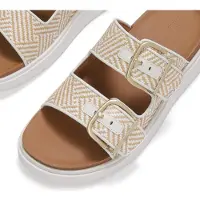 FitFlop Gen-ff buckle graphic-weave two-bar slides