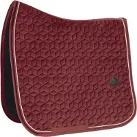 Kentucky Horsewear Horsewear - Velvet Zadeldoek - Zadeldekje - Jumping - Bordeaux