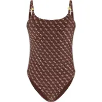 GUESS slim fit badpak met all-over logoprint