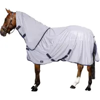 Imperial Riding - Vliegendeken met hals - Reese - Silvergrey - Maat 175