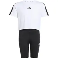 Adidas Train Essentials 3 Stripes Tee Korte Mouw Set