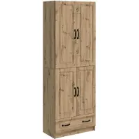 vidaXL Kast Set 2 st Artisanaal eiken Bewerkt hout