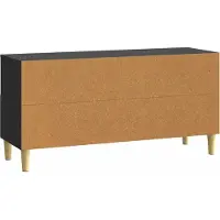 vidaXL TV Kast 102 x 34,5 x 50 cm Zwart Bewerkt hout
