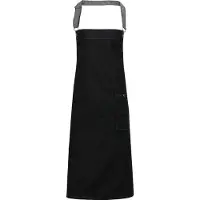 Premier District Waxed Look Denim Bib Apron | Maat: Één maat