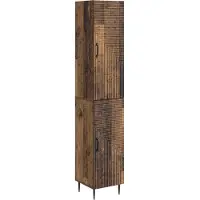 vidaXL Kast Set 2 pcs Oud hout 33 x 34,5 x 89,5 cm Bewerkt hout
