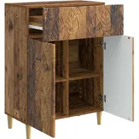 vidaXL Dressoir Oud hout 66 x 34,5 x 90 cm Bewerkt hout