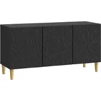 vidaXL TV Kast 99 x 34,5 x 50 cm Zwart Bewerkt hout