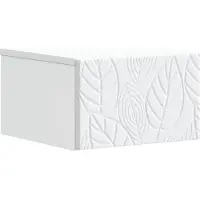 vidaXL Wandgemonteerde Zijtafel 2 st Wit 34,5 x 33 x 20 cm