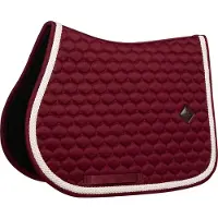 Kentucky Horsewear Horsewear - Zadeldek - Zadeldoek met Gevlochten Koord - Jumping - bordeaux