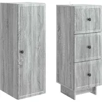 vidaXL Kast Set 2 st Bewerkt hout