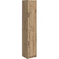 vidaXL Kast Set 2 st Artisanaal eiken Bewerkt hout