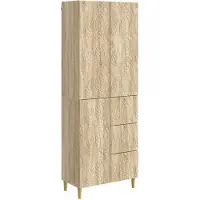 vidaXL , 2 stuks, Sonoma-eikenhout