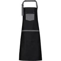 Premier Domain Contrast Denim Bib Apron | Maat: Één maat