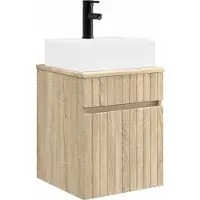 vidaXL Wandgemaakte spoelbak wastafel Sonoma Eiken 39 x 41 x 62,5 cm