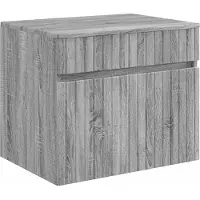 vidaXL Badkamermeubelset, 3 stuks, grijs Sonoma, 49 x 44,5 x 66,5 cm
