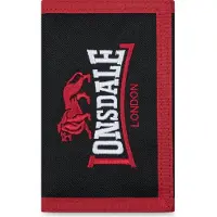Lonsdale Higham portemonnee zwart/rood