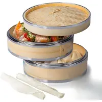 Aura Stoomkoker - Stoomkokers - Stoompan - Beige - 20cm x 20cm x 14cm; 1.2 kg