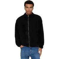 DEF Fleece jas zwart