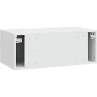 vidaXL Wandmontage TV-kast 59,5 x 31 cm Hoogglans Wit Bewerkt hout