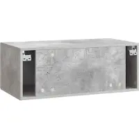 vidaXL Wandmontage TV-kast 98 x 41 x 30 cm Betongrijs Bewerkt hout