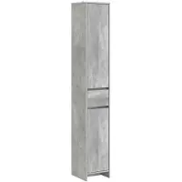 vidaXL Badkamerkast Betongrijs 30 x 33 x 190 cm Bewerkt hout